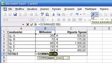 Funzione somma Excel: come si usa